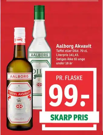 SPAR Dild akvavit snaps tilbud