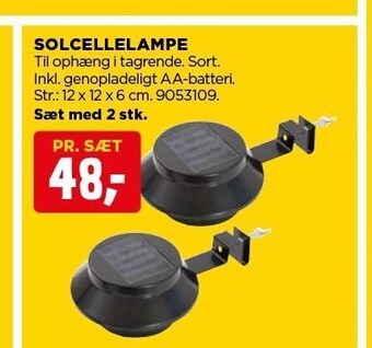 jem & fix Solcellelampe tilbud
