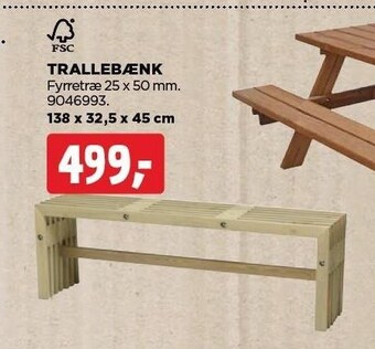 jem & fix Trallebænk tilbud