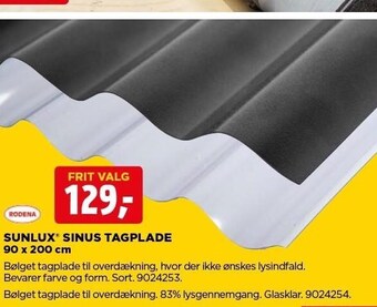jem & fix Sunlux sinus tagplade tilbud