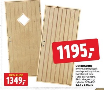 jem & fix Udhusdør tilbud
