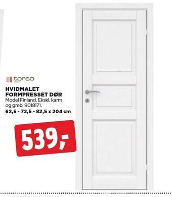 jem & fix Hvidmalet formpresset dør tilbud