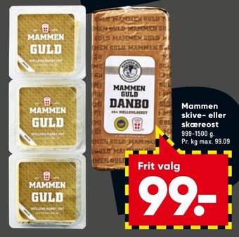Bilka Mammen Skive-eller Skæreost tilbud