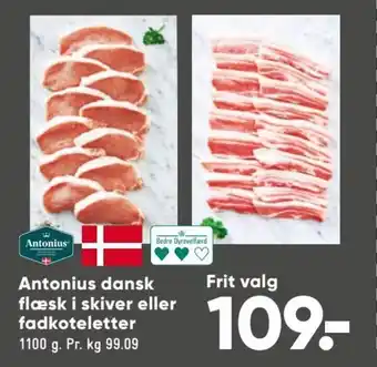 Antonius Dansk Flæsk i Skiver Eller Fadkoteletter