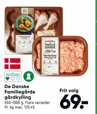 Bilka De Danske Familiegårde Gårdkylling tilbud