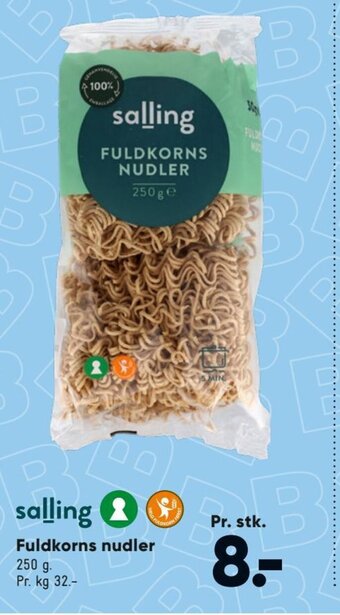 Bilka Fuldkorns Nudler tilbud