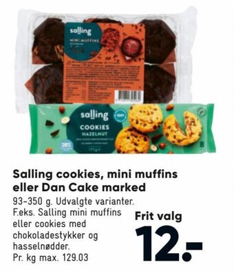 Bilka Salling Cookies, Mini Muffins eller Dan Cake Marked tilbud