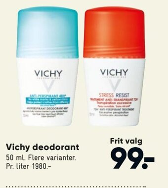 Bilka Vichy Deodorant tilbud