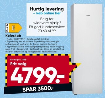 Bilka Køleskab tilbud