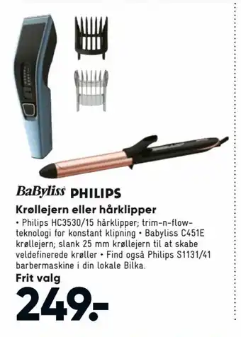 Bilka Krøllejern eller Hårklipper tilbud