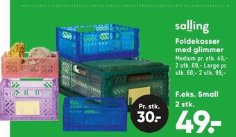 Bilka Foldekasser Med Glimmer tilbud