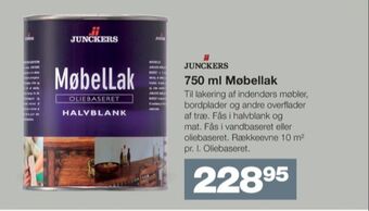Bauhaus Junckers møbellak tilbud