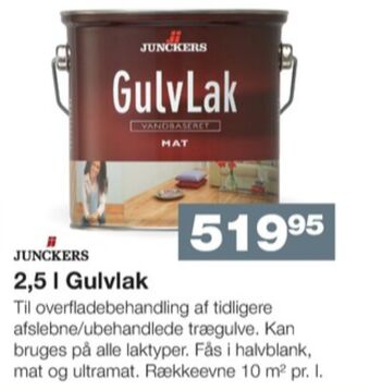Bauhaus Junckers gulvlak tilbud