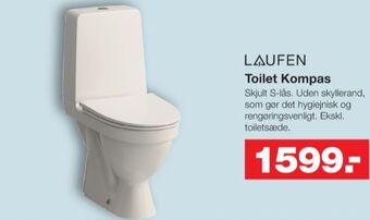 Bauhaus Laufen toilet tilbud