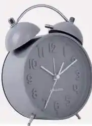 Alarm ur iconic grå ø.11 cm