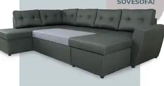 Daells Bolighus Sovesofa u-shape venstrevendt grøn tilbud