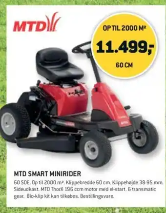 XL-BYG MTD Smart Minirider tilbud