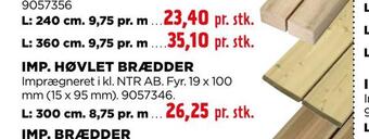 jem & fix Imp. høvlet brædder tilbud