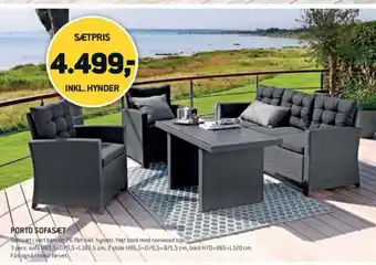 XL-BYG Porto Sofasæt tilbud