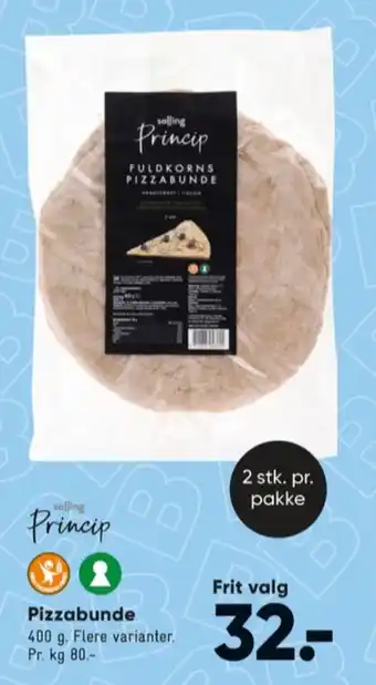 Bilka Princip pizzabunde tilbud