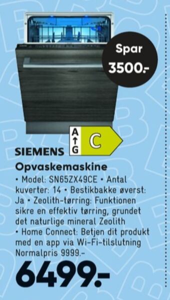 Siemens opvaskemaskine