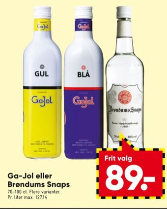 Bilka Blå shots tilbud