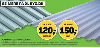 XL-BYG Plastmo Ecolite Trapezplade tilbud