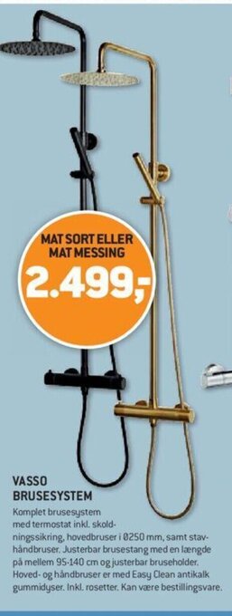 XL-BYG Vasso Brusesystem tilbud