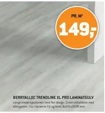 XL-BYG BerryAlloc Trendline XL Pro Laminatgulv tilbud