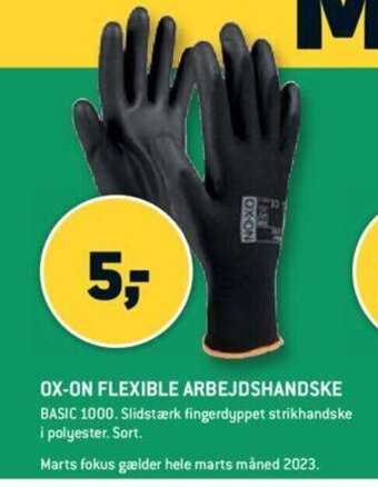 XL-BYG Ox-On Flexible Arbejdshandske tilbud