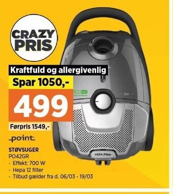 Power Point støvsuger tilbud
