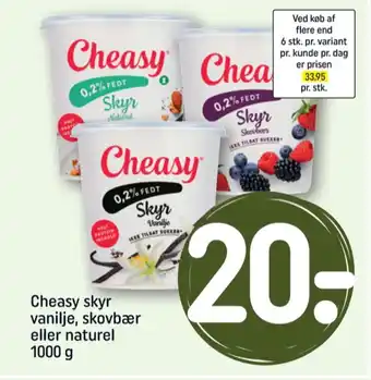 REMA 1000 Cheasy skyr vanilje tilbud