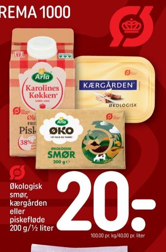 REMA 1000 Karolines piskefløde tilbud