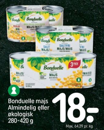 REMA 1000 Bonduelle majs tilbud