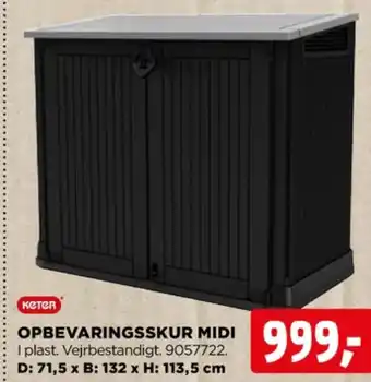 jem & fix Keter opbevaringsskur tilbud