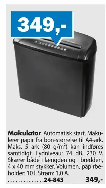 Makulator