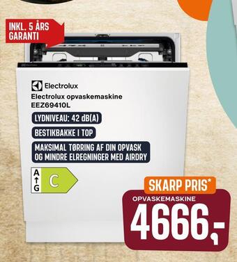 Skousen Electrolux opvaskemaskine eez69410l tilbud