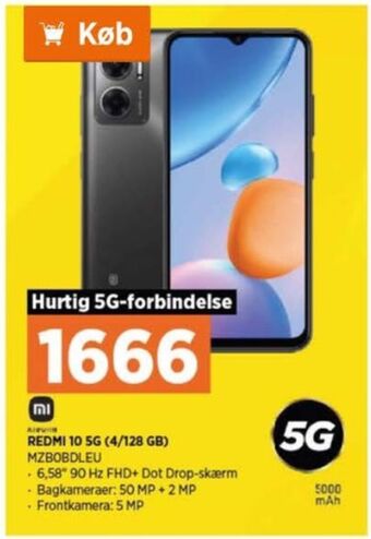 Power Redmi 10 mobiltelefon tilbud