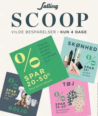 Salling Salling scoop vilde besparelse - kun 4 dage tilbud