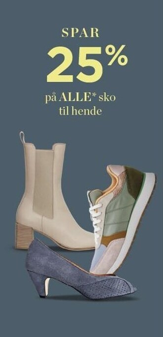 Salling Spar 25 % på alle* sko til hende tilbud