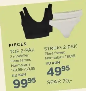Salling Top 2-pak eller string 2-pak tilbud