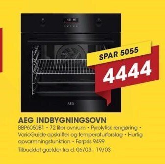 Punkt1 Aeg indbygningsovn tilbud