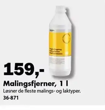 Biltema Malingsfjerner, 1l tilbud