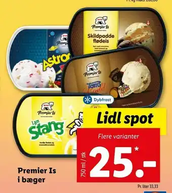 Let-Køb Premier Is i bæger tilbud