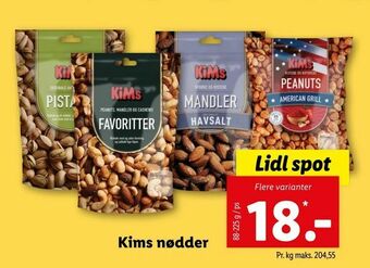 Let-Køb Kims nødder tilbud