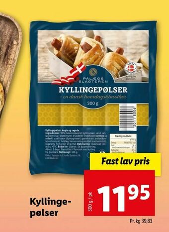 Let-Køb Kyllinge- pølser tilbud