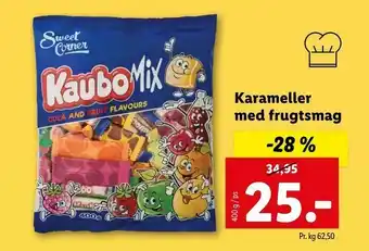 Let-Køb Karameller med frugtsmag tilbud