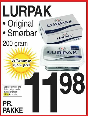ABC Lavpris Lurpak tilbud