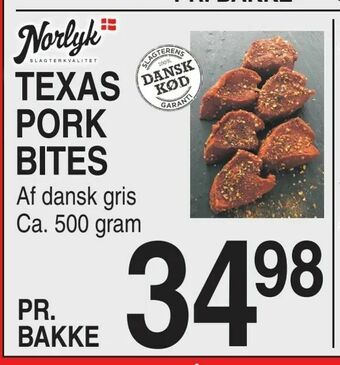 Texas pork bites