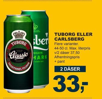 Let-Køb Tuborg eller carlsberg tilbud